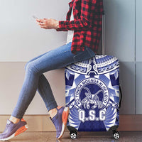 Tonga Queen Salote College Luggage Cover Centenary Navy Version