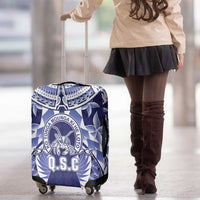 Tonga Queen Salote College Luggage Cover Centenary Navy Version