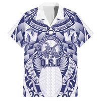 Personalised Tonga Queen Salote College Family Matching Long Sleeve Bodycon Dress and Hawaiian Shirt Centenary White Version LT05 Dad's Shirt - Short Sleeve White - Polynesian Pride