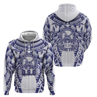 Personalised Tonga Queen Salote College Hoodie Centenary White Version