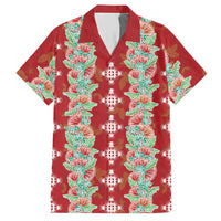 Hawaii Ohia Lehua Hawaiian Shirt Tropical Vibes Crimson