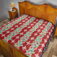 Hawaii Ohia Lehua Quilt Tropical Vibes Crimson LT05 - Polynesian Pride