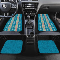 Hawaii Ohia Lehua Car Mats Tropical Vibes Teal