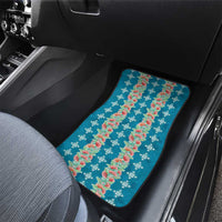 Hawaii Ohia Lehua Car Mats Tropical Vibes Teal