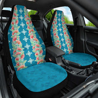 Hawaii Ohia Lehua Car Seat Cover Tropical Vibes Teal LT05 One Size Teal - Polynesian Pride