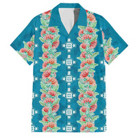 Hawaii Ohia Lehua Hawaiian Shirt Tropical Vibes Teal LT05 Teal - Polynesian Pride