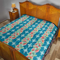 Hawaii Ohia Lehua Quilt Tropical Vibes Teal