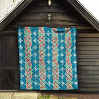 Hawaii Ohia Lehua Quilt Tropical Vibes Teal