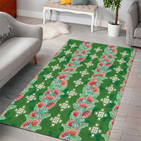 Hawaii Ohia Lehua Area Rug Tropical Vibes Green LT05 - Polynesian Pride