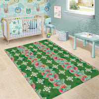 Hawaii Ohia Lehua Area Rug Tropical Vibes Green LT05 - Polynesian Pride