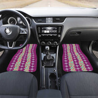 Hawaii Ohia Lehua Car Mats Tropical Vibes Fuchsia LT05 Set 2pcs - Front Fuchsia - Polynesian Pride