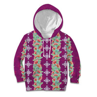 Hawaii Ohia Lehua Kid Hoodie Tropical Vibes Fuchsia