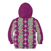Hawaii Ohia Lehua Kid Hoodie Tropical Vibes Fuchsia