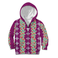 Hawaii Ohia Lehua Kid Hoodie Tropical Vibes Fuchsia