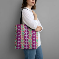 Hawaii Ohia Lehua Tote Bag Tropical Vibes Fuchsia