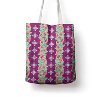 Hawaii Ohia Lehua Tote Bag Tropical Vibes Fuchsia