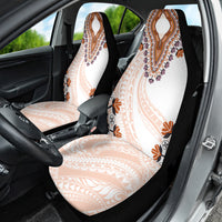Africa Dashiki Car Seat Cover With Polynesian Pattern Beige Version