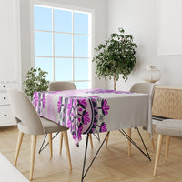 Africa Dashiki Tablecloth With Polynesian Pattern Pink Version