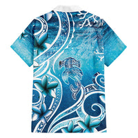 Polynesia World Ocean Day Family Matching Tank Maxi Dress and Hawaiian Shirt Ocean Style