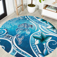 Polynesia World Ocean Day Round Carpet Ocean Style LT05 Blue - Polynesian Pride