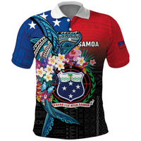 Samoa Polo Shirt Humpback Whale Siapo Pattern