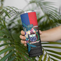 Samoa Skinny Tumbler Humpback Whale Siapo Pattern LT05 - Polynesian Pride