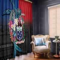 Samoa Window Curtain Humpback Whale Siapo Pattern