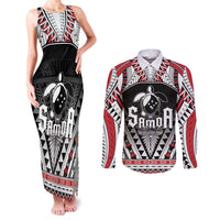 Samoa Independence Day Couples Matching Tank Maxi Dress and Long Sleeve Button Shirt Proud To Be Samoan