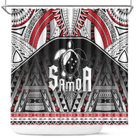 Samoa Independence Day Shower Curtain Proud To Be Samoan LT05 Black - Polynesian Pride