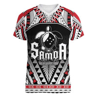 Samoa Independence Day Women V-Neck T-Shirt Proud To Be Samoan LT05 Female Black - Polynesian Pride