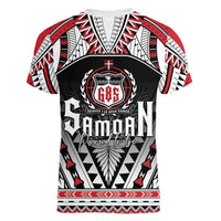 Samoa Independence Day Women V-Neck T-Shirt Proud To Be Samoan LT05 - Polynesian Pride