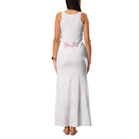 Personalised New Zealand Aotearoa Family Matching Tank Maxi Dress and Hawaiian Shirt Nurse Tribal Pink Version