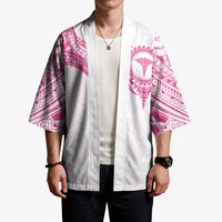 Personalised New Zealand Aotearoa Kimono Nurse Tribal Pink Version LT05 - Polynesian Pride