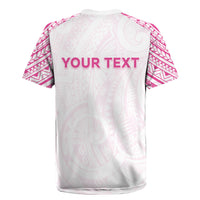 Personalised New Zealand Aotearoa Rugby Jersey Nurse Tribal Pink Version LT05 - Polynesian Pride