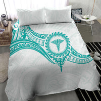 New Zealand Aotearoa Bedding Set Nurse Tribal Teal Version