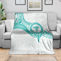 New Zealand Aotearoa Blanket Nurse Tribal Teal Version LT05 - Polynesian Pride