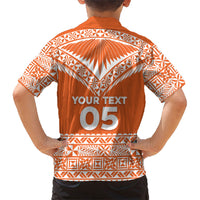 Personalised Tonga Tailulu College Family Matching Off Shoulder Maxi Dress and Hawaiian Shirt Tongan Kupesi Pattern