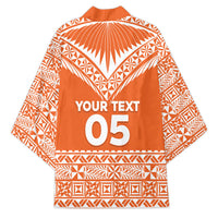 Personalised Tonga Tailulu College Kimono Tongan Kupesi Pattern