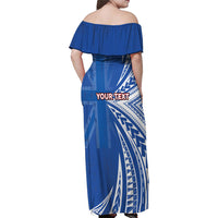 Personalised Hawaii 808 Family Matching Off Shoulder Maxi Dress and Hawaiian Shirt Unique Style