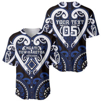 Custom Aotearoa Ngati Tuwharetoa Baseball Jersey Maori Tribal Pattern