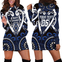 Custom Aotearoa Ngati Tuwharetoa Hoodie Dress Maori Tribal Pattern LT05 - Polynesian Pride