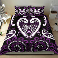 Aotearoa Rangitane Bedding Set Maori Tribal Pattern