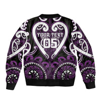 Custom Aotearoa Rangitane Bomber Jacket Maori Tribal Pattern LT05 - Polynesian Pride