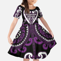 Custom Aotearoa Rangitane Family Matching Off Shoulder Maxi Dress and Hawaiian Shirt Maori Tribal Pattern