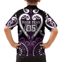 Custom Aotearoa Rangitane Family Matching Puletasi and Hawaiian Shirt Maori Tribal Pattern