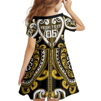 Custom Aotearoa Taranaki Family Matching Long Sleeve Bodycon Dress and Hawaiian Shirt Maori Tribal Pattern