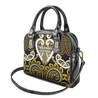 Aotearoa Taranaki Shoulder Handbag Maori Tribal Pattern