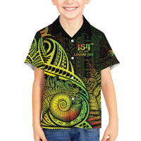 Personalised Fiji Lovoni Day Family Matching Summer Maxi Dress and Hawaiian Shirt 154th Years