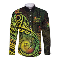 Personalised Fiji Lovoni Day Long Sleeve Button Shirt 154th Years