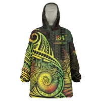 Personalised Fiji Lovoni Day Wearable Blanket Hoodie 154th Years